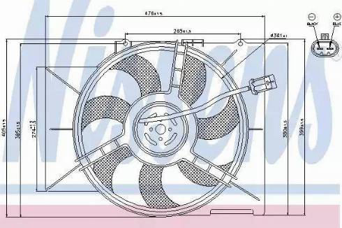 Nissens 85182 - Tuuletin, moottorin jäähdytys inparts.fi