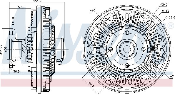 Nissens 86030 - Kytkin, jäähdytystuuletin inparts.fi