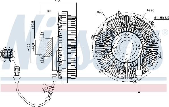 Nissens 86164 - Kytkin, jäähdytystuuletin inparts.fi