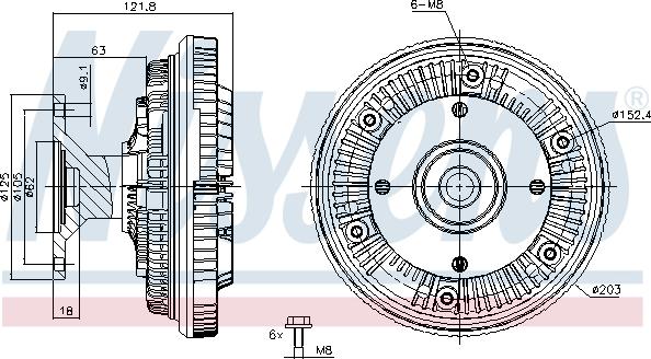 Nissens 86160 - Tuuletin, moottorin jäähdytys inparts.fi