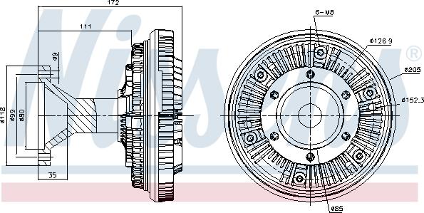 Nissens 86104 - Kytkin, jäähdytystuuletin inparts.fi