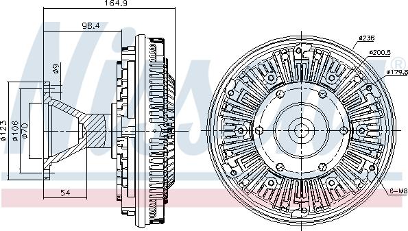 Nissens 86107 - Kytkin, jäähdytystuuletin inparts.fi