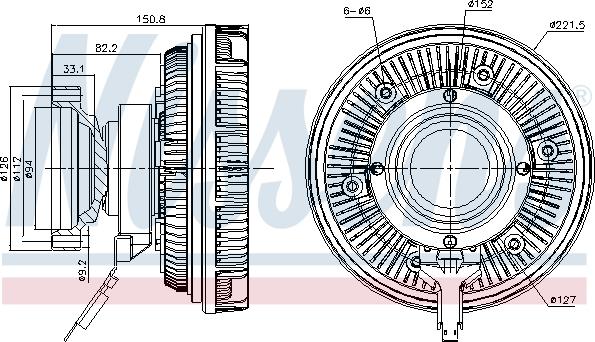 Nissens 86250 - Kytkin, jäähdytystuuletin inparts.fi