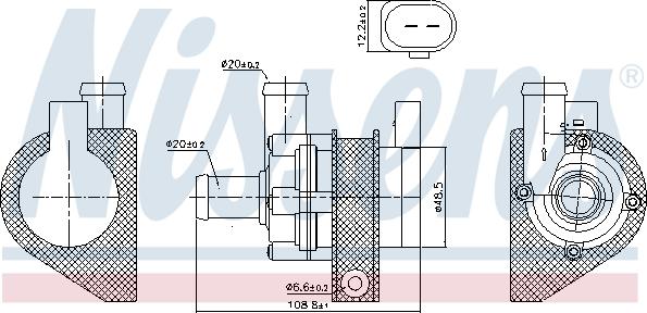 Nissens 831069 - Lisävesipumppu inparts.fi