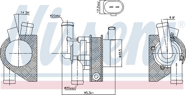 Nissens 831060 - Lisävesipumppu inparts.fi