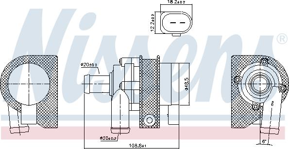 Nissens 831063 - Vesipumppu inparts.fi