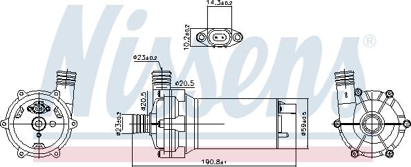 Nissens 831062 - Vesipumppu inparts.fi