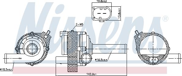 Nissens 831077 - Vesipumppu inparts.fi