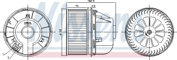 Nissens 87492 - Sisätilapuhallin inparts.fi