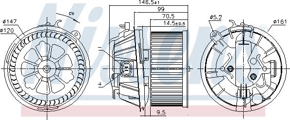 Nissens 87481 - Sisätilapuhallin inparts.fi