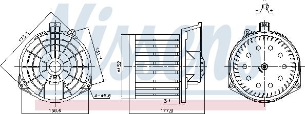 Nissens 87549 - Sisätilapuhallin inparts.fi