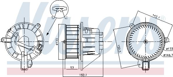 Nissens 87546 - Sisätilapuhallin inparts.fi