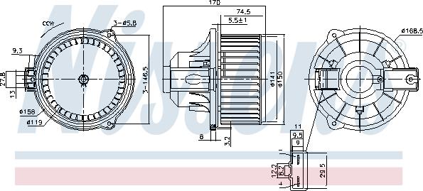 Nissens 87548 - Sisätilapuhallin inparts.fi