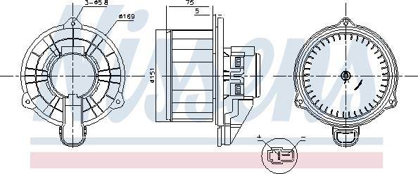 Nissens 87569 - Sisätilapuhallin inparts.fi