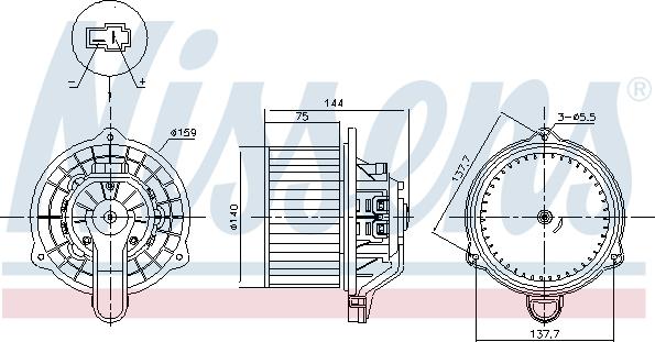 Nissens 87568 - Sisätilapuhallin inparts.fi