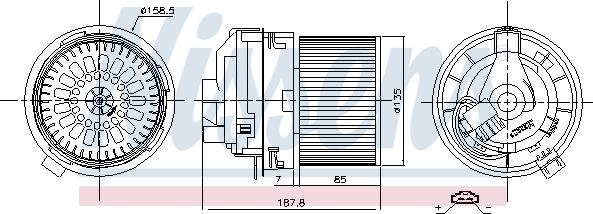 Nissens 87508 - Sisätilapuhallin inparts.fi