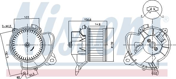 Nissens 87574 - Sisätilapuhallin inparts.fi