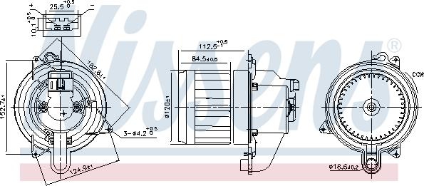 Nissens 87609 - Sisätilapuhallin inparts.fi