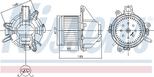 Nissens 87608 - Sisätilapuhallin inparts.fi