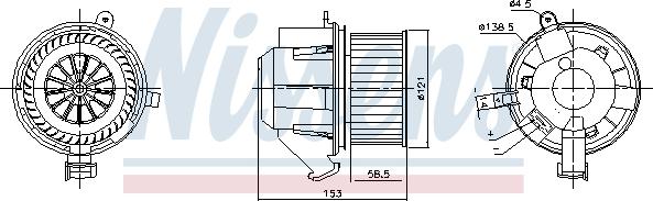 Nissens 87607 - Sisätilapuhallin inparts.fi