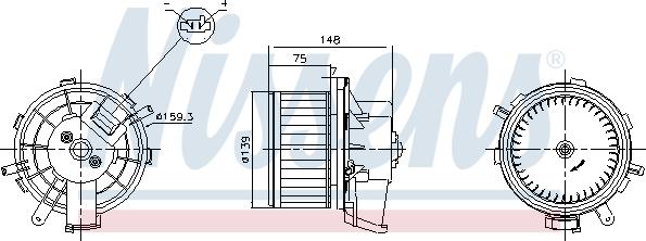 Nissens 87622 - Sisätilapuhallin inparts.fi