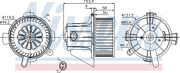 Nissens 87090 - Sisätilapuhallin inparts.fi