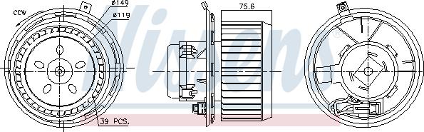 Nissens 87185 - Sisätilapuhallin inparts.fi