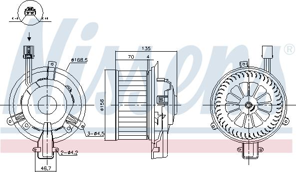 Nissens 87825 - Sisätilapuhallin inparts.fi