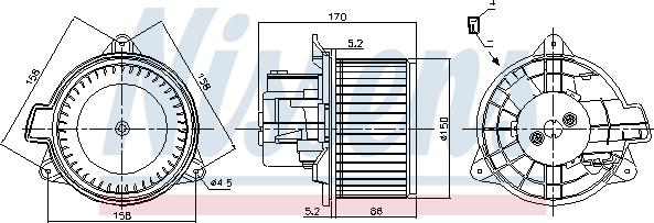 Nissens 87392 - Sisätilapuhallin inparts.fi