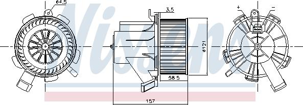 Nissens 87208 - Sisätilapuhallin inparts.fi