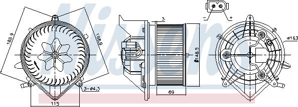 Nissens 87233 - Sisätilapuhallin inparts.fi