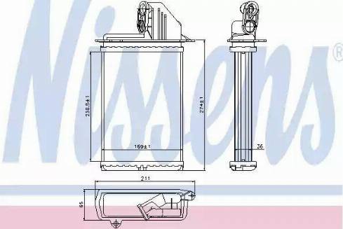 Nissens 70509 - Lämmityslaitteen kenno inparts.fi