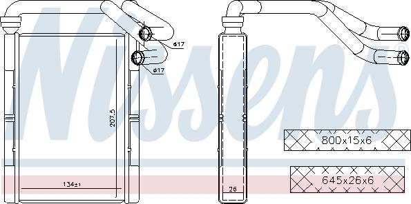 Nissens 707093 - Lämmityslaitteen kenno inparts.fi