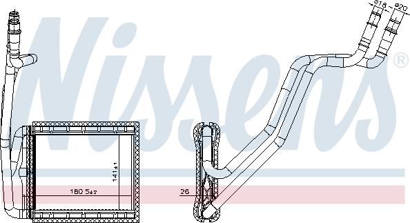 Nissens 707226 - Lämmityslaitteen kenno inparts.fi