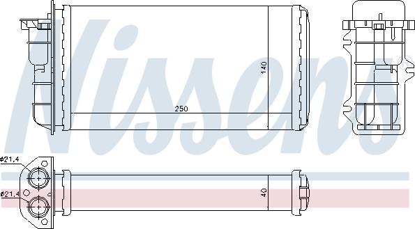 Nissens 71441 - Lämmityslaitteen kenno inparts.fi