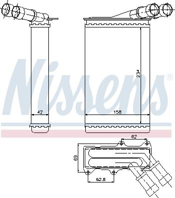 Nissens 71146 - Lämmityslaitteen kenno inparts.fi