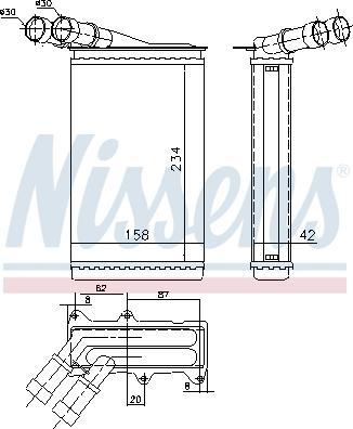 Nissens 71147 - Lämmityslaitteen kenno inparts.fi