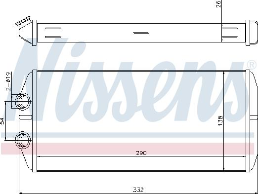 Nissens 71164 - Lämmityslaitteen kenno inparts.fi