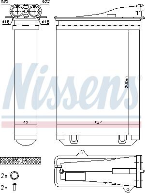 Nissens 72954 - Lämmityslaitteen kenno inparts.fi