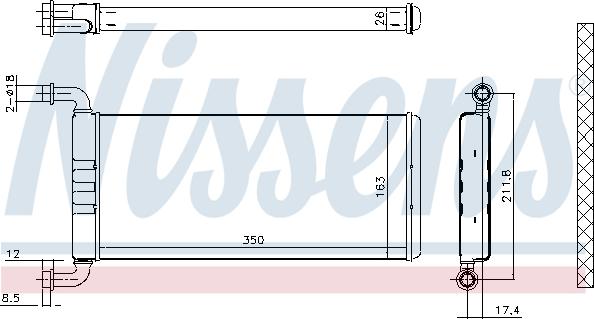 Nissens 72041 - Lämmityslaitteen kenno inparts.fi