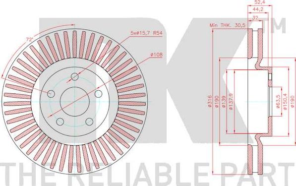 NK 3125107 - Jarrulevy inparts.fi