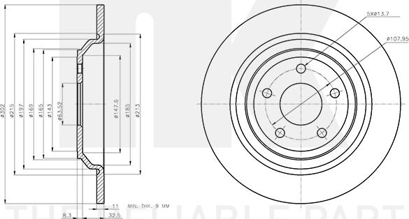 NK 3125113 - Jarrulevy inparts.fi