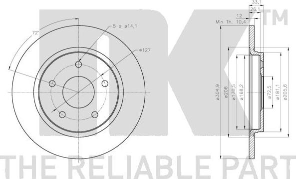 NK 209334 - Jarrulevy inparts.fi