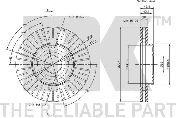 NK 204549 - Jarrulevy inparts.fi