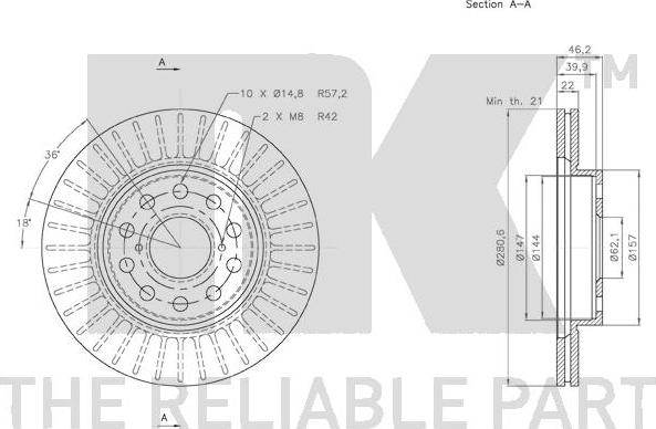 NK 2045113 - Jarrulevy inparts.fi