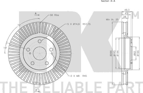 NK 2045117 - Jarrulevy inparts.fi