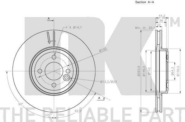 NK 204040 - Jarrulevy inparts.fi