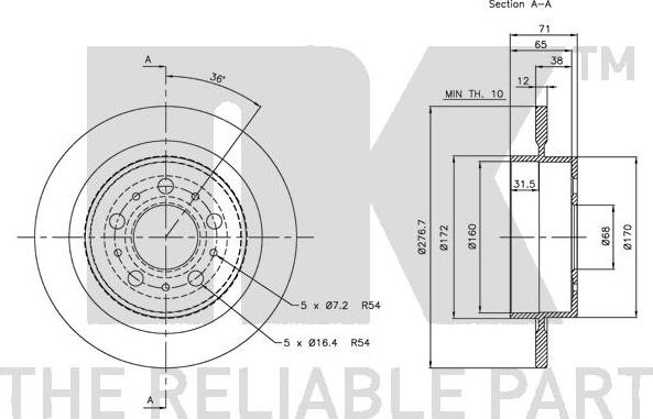 NK 314845 - Jarrulevy inparts.fi