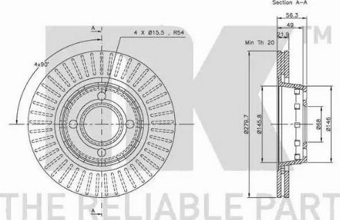 NK 314740 - Jarrulevy inparts.fi