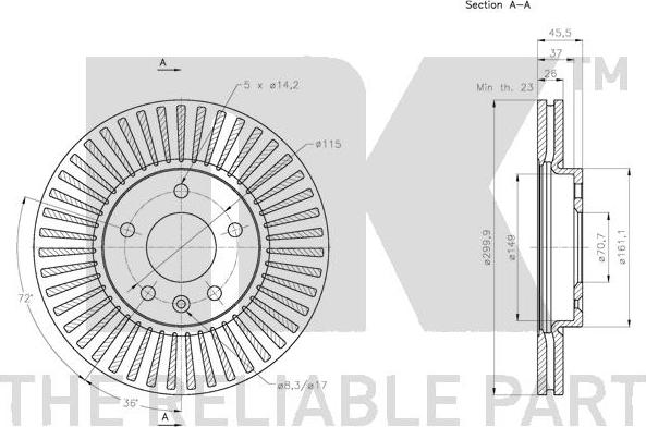 NK 205015 - Jarrulevy inparts.fi